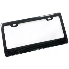 BLVD Real 100% Carbon Fiber License Plate Frame 1pcs fit Canada & USA License plate