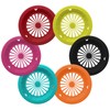 Young Wolf 24Pcs 6 Colors Heavy Duty Plastic Paper Plate