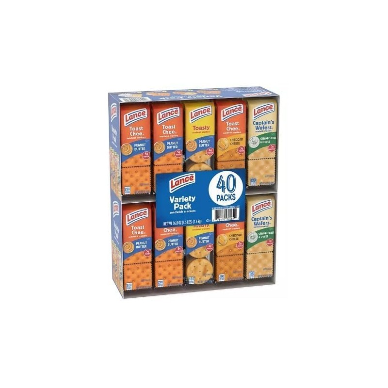 Lance Variety Pack, Sandwich Crackers, 40 pk