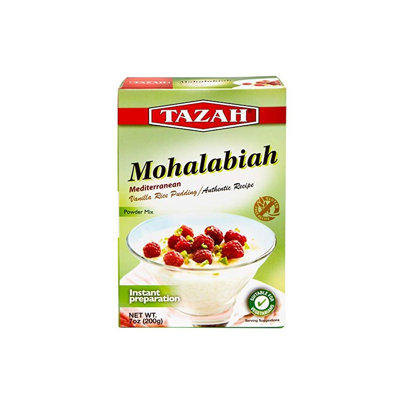 Tazah Mohalabiah Vanilla Rice Pudding Mix 7oz (200g) - Authentic