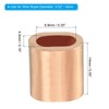 PATIKIL Pack of 6 Copper Wire Rope Crimping Loop Sleeve