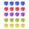 BPTRKOM Set of 20 colourful dice set, 6-sided colours dice
