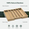 WELL WENG Larger Expandable Bamboo Organizer Holder for Counter Drawer