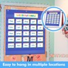 VNOM Standard Pocket Chart Clear7 Pockets Chart for Classroom &