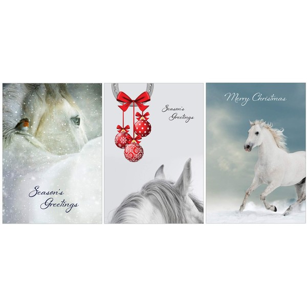Equestrian Christmas Greeting Cards, Pack of 9