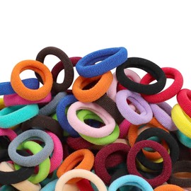 WillingTee Baby Hair Ties,300PCS Nylon Toddler Hair Ties for Girls, Kids Seamless Hair Bands, Girls Elastic Ponytail Holders Multicolor