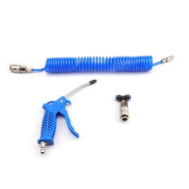 Air Pressure Gun Set, SRJQXH Compressor Accessories with 5 m Spiral Hose, Blow Gun for Engine, Car Interior, Computer Host, Furniture, Industrial Cleaning