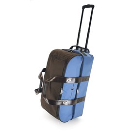 Crescent Moon Rolling Spa Weekender (Blue/Chocolate)