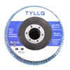 munirater 10 Pack Zirconia Flap Discs 4-1/2 for Angle Grinder