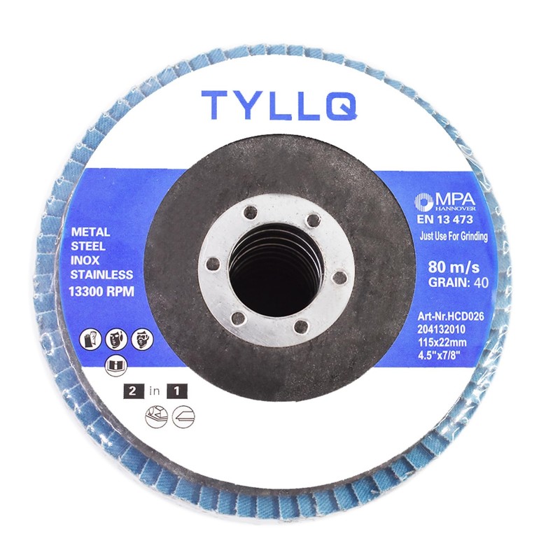 munirater 10 Pack Zirconia Flap Discs 4-1/2 for Angle Grinder