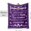 Hiagkmet Retirement Gifts for Women Throw Blanket 60"X50", Purple Retirement