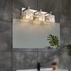 FDPBY Modern Bathroom Vanity Light 3-Lights Chrome Crystal Bathroom Wall