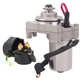 AWSZH 3 Bolt Starter Motor Fit for 50cc 70cc 90cc 100cc 110cc 125cc with Solenoid Relay Fits 4-Stroke GY6 Engine Parts Dune Buggy Sandrail Quad