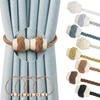 Hangtty Curtain Tiebacks Magnetic Rope Tie Backs Handmade Curtains Holders