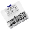 Cabeza Zócalo Tapa Tornillos,60pcs M6 Botón de acero inoxidable Botón