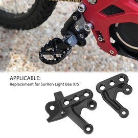 Metal Motorcycle Foot Pegs Bracket Set Stable High Strength Replacement for SurRon Light Bee X S,Pedal,pedals and accessories