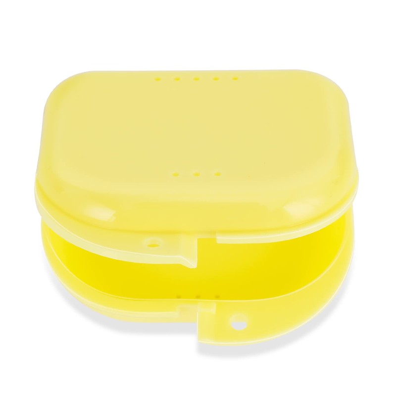 Annhua Denture Storage Box, Mouthpiece Case, Denture Case, Perforated and
