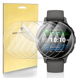 Suoman 6-Pack Protector Pantalla para Garmin Venu 3S 41MM/Venu 3 Plus/Venu 2 Plus/Venu 2,[Película de TPU Flexible] Anti-Arañazos HD Transparente [ Sin Vidrio Templado ]