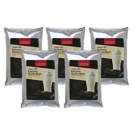 Cappuccine Ice Coffee Frappe Mix - Case of 5 Bags (Extreme Vanilla Bean)