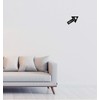 Qibla Direction Arrow (2pk) - Wall/Ceiling Decal Sticker (S004M) (Black)