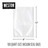 Weston Vacuum Sealer Bags for Food, 2 Ply 3mm Thick,