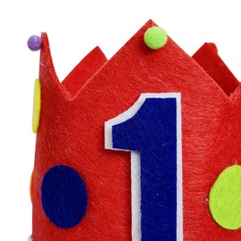 Circus Baby 1st Birthday Crown Hat, Birthday Party Decorations, Kids Party Props Shooting, Party Supplies (MXT)