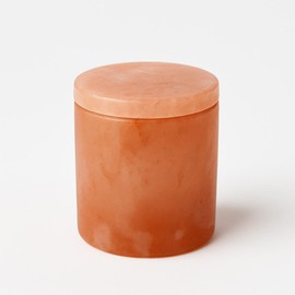 Himalayan Salt Urn for Ashes – Extra Small, Classic Cylinder Shape, 15 Cu in – Biodegradable Cremation Urn for Child or Pets – Hand-Carved Memorial Urn – Eco-Friendly Burial Option