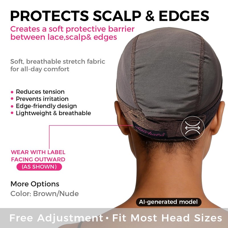 Labhairs Wig Grip Cap for Women, Lace Cap with 4x5