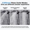 G-Promise All Metal 10 Inches Rainfall Shower Head with Handheld