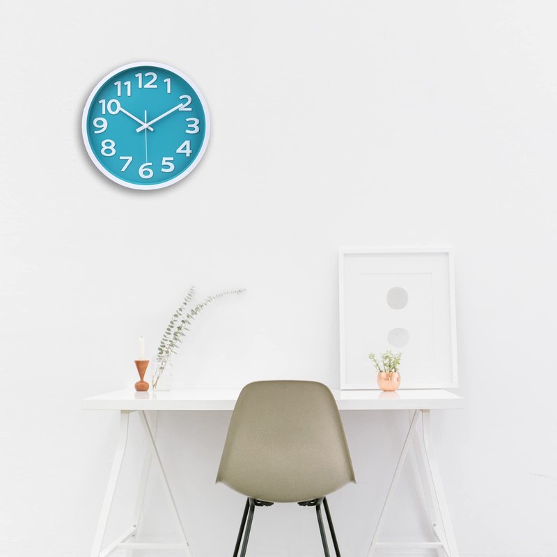 Wall Clock Silent Non Ticking Wall Clocks Battery Operated Easy