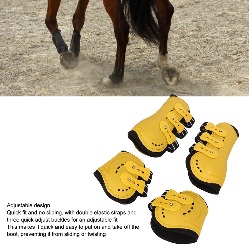 Horse Tendon Boots Fetlock Boots Open Front Breathable Adjustable Protective