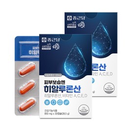 Chong Kun Dang Skin Moisturizing Hyaluronic Acid 30 capsules x 2 / 종근당 피부보습엔 히알루론산 30캡슐 X 2개