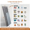 Forbena Gray Floating Shelves Wall Mounted Bookshelf Set of 3,