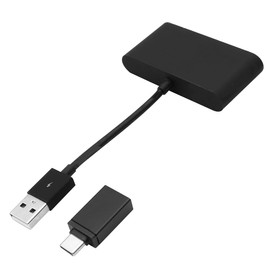 Nicear Kabelloser Autoadapter-Dongle, 5 GHz, automatische Verbindung, Typ C zu kabellos, kompatibel mit 12+ Modellen, Autoadapter, Schwarz