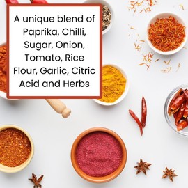 FabFinds Spicy Red Salt Suitable for Vegetarians No Artificial Colours Flavouring Preservatives and MSG 200g (1 Pack, 200)