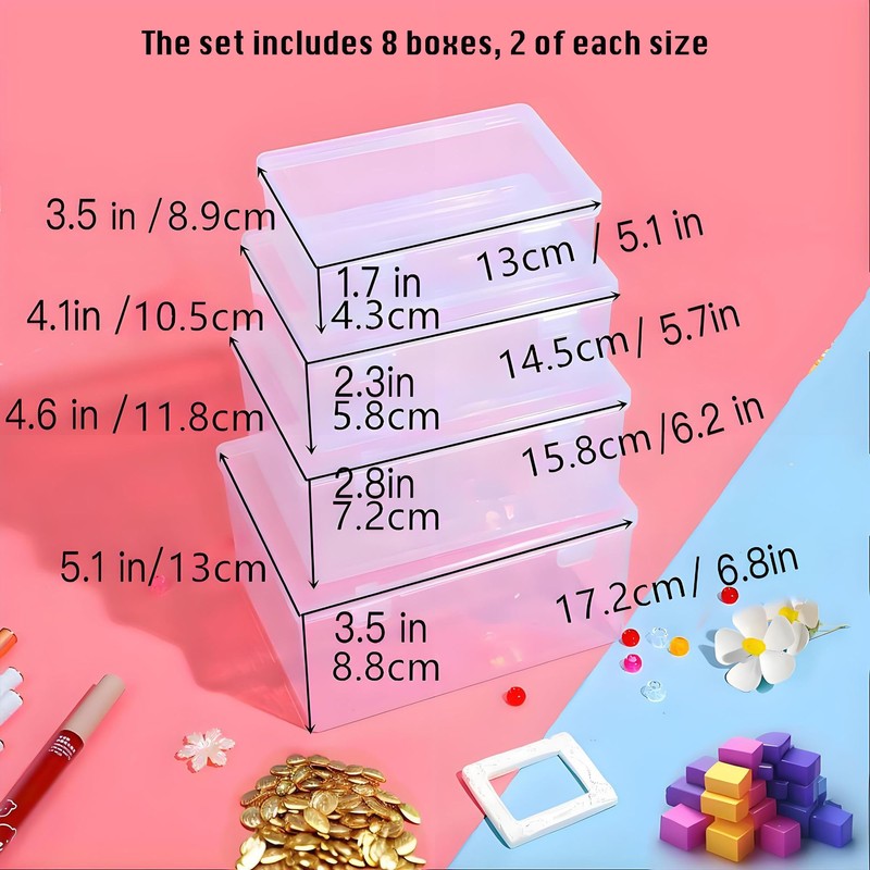 Nail art toolbox Bead Organizers-8 Pcs Jewelry Organizers and Storage