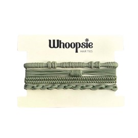 Whoopsie Boho Hair Tie Bracelets, Hair Ties with Purpose, Elastic Hair Ties for Normal, Thick & Thin Hair (Forest Green)