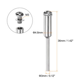 sourcing map 6pcs Cut Off Wheel Screw Mandrel 2.35mm Shank Dia Cutting Disc Holder for Rotary Tools