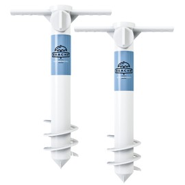 Beachr Beach Umbrella Sand Anchor | Outdoor Umbrella Base with Ground Anchor Screw | Ideal for Sun Protection, Shade, Strong Winds | Universal & One Size Fits All