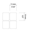 4Keyboard Korean Keyboard Sticker with Green Lettering ON Transparent Background