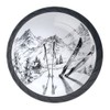 Ski Mountains Panorama Winter 4 Pcs Glass Cabinet Dresser Knobs
