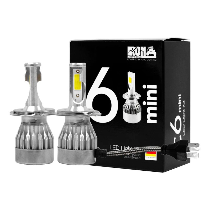 Kit Faros Delanteros Led C6 Mini Iron Led Alta Baja