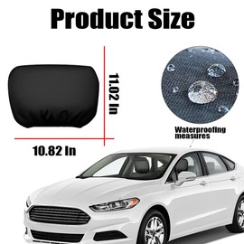 4PCS Car Headrest Covers, Soft Breathable Car Seat Head Rest Protector, Automotive Accessories for Van, SUV, Truck, All Car Models