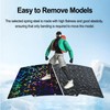 HIKUDIY PEO+PEY Build Plate for Adventurer AD5X/5M/5M Pro,Smooth Diamond+Galaxy Spring
