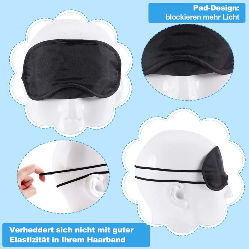 JEFFOUOO Pack of 50 Sleeping Mask, Eye Mask, Sleep Blindfold,