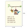 Supoeguk Funny Bird Feeder Father's Day Card, Cute Father's Day