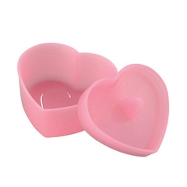 Akebono WE-403 Rice Ball Mold, Heart-Shaped, Pink, Easy, Just Press ‘n’ Pop, Rice Balls Come out Easily, Makes Rice Balls in Cute Shapes, Double-Embossed to Prevent Rice from Sticking, Just Press in Rice ‘n’ Pop out Rice Ball