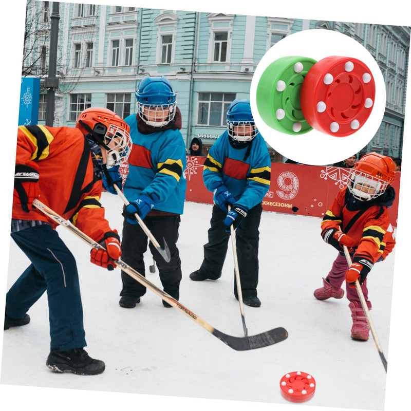 ibasenice 2Pcs Roller Hockey Pucks for Street Hockey Professional Grade
