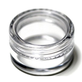 New Empty Clear Plastic Cosmetic Containers 5 Gram Size Pot Jars Eyshadow Container Lot (100PCS)