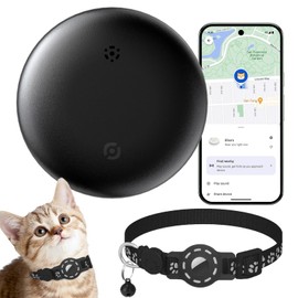 Android Tracker Tag Work with Google Find My Device (Android Only), No Monthly Fee Cat Tracker with Cats Collars - Location & Anti-Lost, Bluetooth Smart Tracker Tag Item Finders